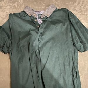 Dark Green Collard Shirt